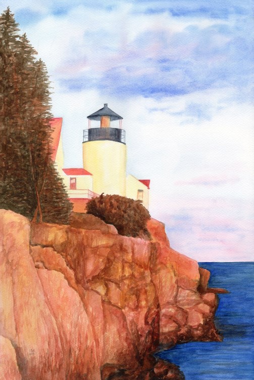 Lighthouse on Rocks