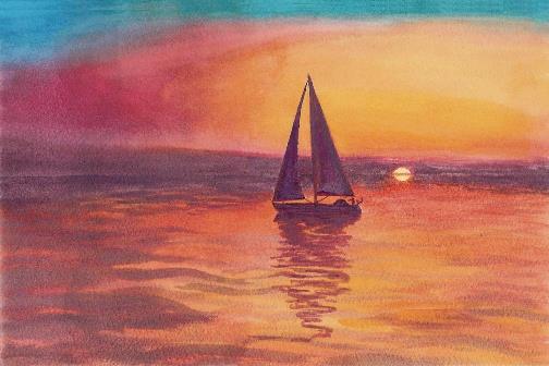 Sailboat at Sunset