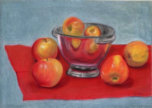 Apples on Red