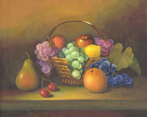 Grapes in Basket