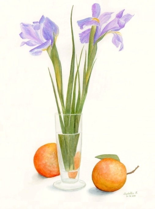 Iris and Orange