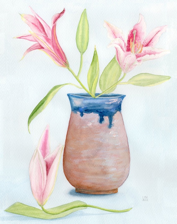 Lilies in Vase